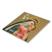 St. Rose Lima und das Christkind (M 023) Fliese (Seite)