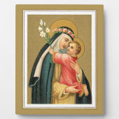 St. Rose Lima und das Christkind (M 023) Fotoplatte (Vorderseite)