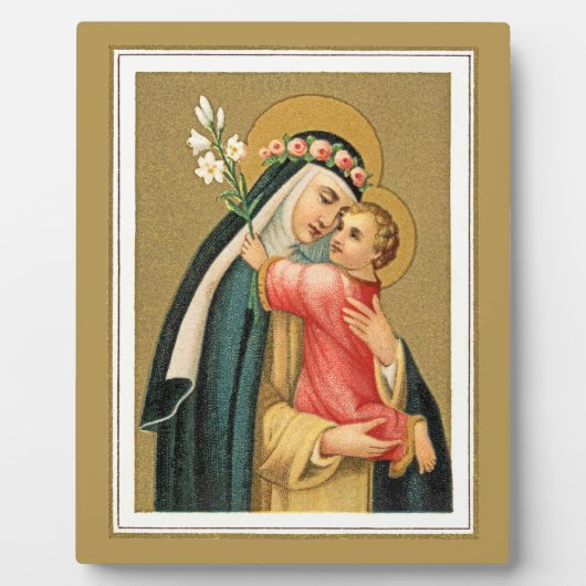 St. Rose Lima und das Christkind (M 023) Fotoplatte (Vorderseite)