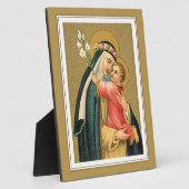 St. Rose Lima und das Christkind (M 023) Fotoplatte (Seite)