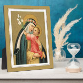 St. Rose Lima und das Christkind (M 023) Fotoplatte (Seite)