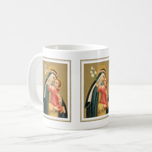 St. Rose Lima und das Christkind (M 023) Kaffeetasse (Vorderseite Links)