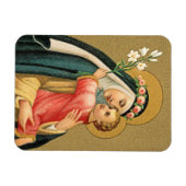 St. Rose Lima und das Christkind (M 023) Magnet (Horizontal)