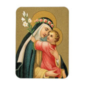 St. Rose Lima und das Christkind (M 023) Magnet (Vertikal)