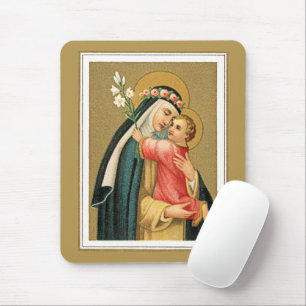 St. Rose Lima und das Christkind (M 023) Mousepad