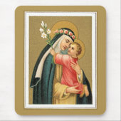 St. Rose Lima und das Christkind (M 023) Mousepad (Vorne)