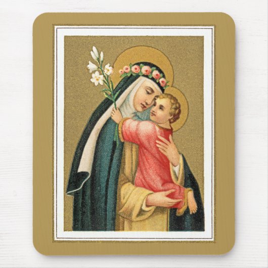 St. Rose Lima und das Christkind (M 023) Mousepad (Vorne)