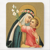 St. Rose Lima und das Christkind (M 023) Mousepad (Vorne)
