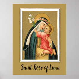 St. Rose Lima und das Christkind (M 023) Poster