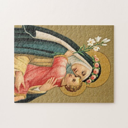 St. Rose Lima und das Christkind (M 023) Puzzle (Horizontal)
