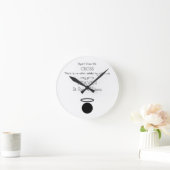 St. Rose of Lima Quote Clock Runde Wanduhr (Zuhause)