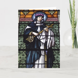 St. Rose von Lima - beten Sie für uns-beflecktes Feiertagskarte