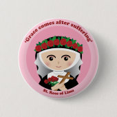 St. Rose von Lima Button (Vorderseite)