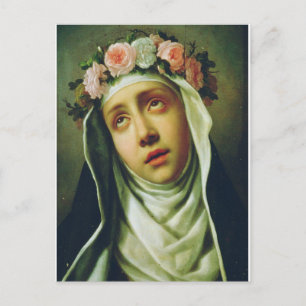 St. Rose von Lima Der Engel von Peru Fine Art Feiertagspostkarte