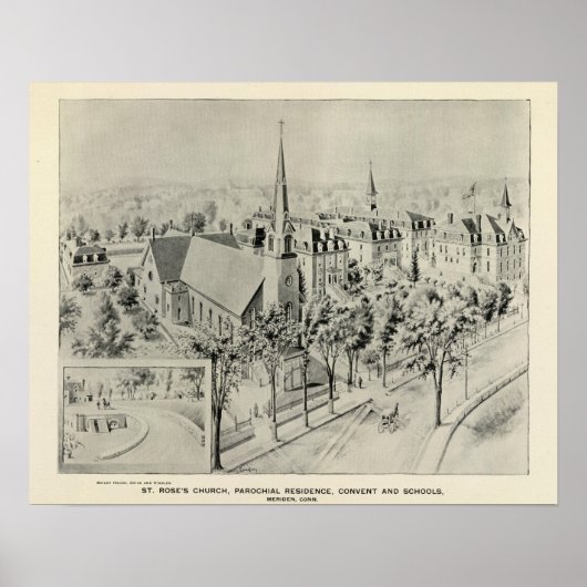 St Rose's Church, Meriden Poster (Vorne)