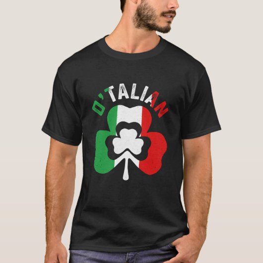 St Saint Patricks Day Irish Italian O'talian T-Shirt (Vorderseite)