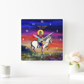 St. Sarkis-Acrylmauer-Uhr Quadratische Wanduhr (Zuhause)