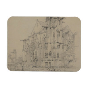 St Sauveur, Tauchen, Normandie, c.1821 Magnet