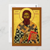 St. Sava, Erzbischof von Serbien - Orthodoxes Symb Postkarte (Vorne/Hinten)