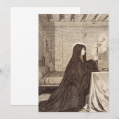 St. Scholastica Gönnerin der Schule Einladung (Vorne/Hinten)