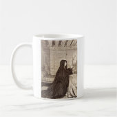 St. Scholastica Gönnerin der Schule Kaffeetasse (Links)