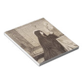 St. Scholastica Gönnerin der Schule Notizblock (angewinkelt)