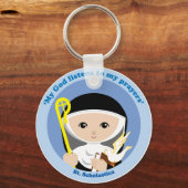 St. Scholastica Schlüsselanhänger (Vorderseite)