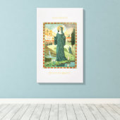 St. Scholastica & St. Benedict Leinwanddruck (Insitu (Holzboden))