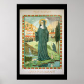 St. Scholastica und Benedikt Poster (Vorne)