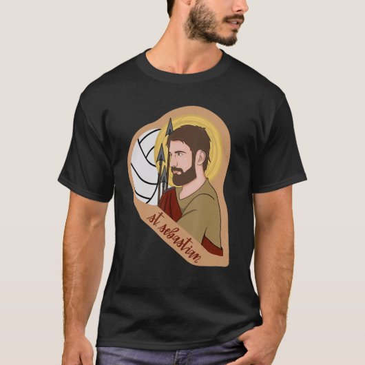 St Sebastian Archery Archer Catholic Patron Saint T-Shirt (Vorderseite)