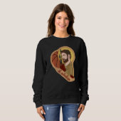 St. Sebastian Bogenschießen Bogenschütze Katholisc Sweatshirt (Vorne ganz)
