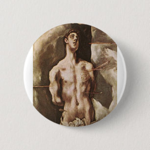 St. Sebastian Button