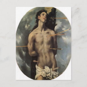 St. Sebastian by El Greco Postcard Postkarte