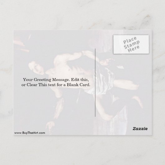 St. Sebastian By Jusepe de Ribera Postkarte (Rückseite)