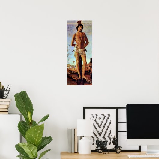 St. Sebastian by Sandro Botticelli Poster (Heimbüro)