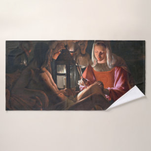 St. Sebastian Embraced by Irene, La Tour Badehandtuch