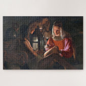St. Sebastian Embraced by Irene, La Tour Puzzle (Horizontal)