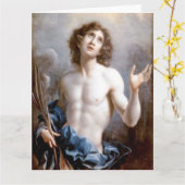 St. Sebastian Fine Art Grußkarte Karte (Gelbe Blume)