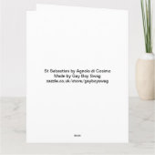 St Sebastian Fine Art Grußkarte Karte (Rückseite)