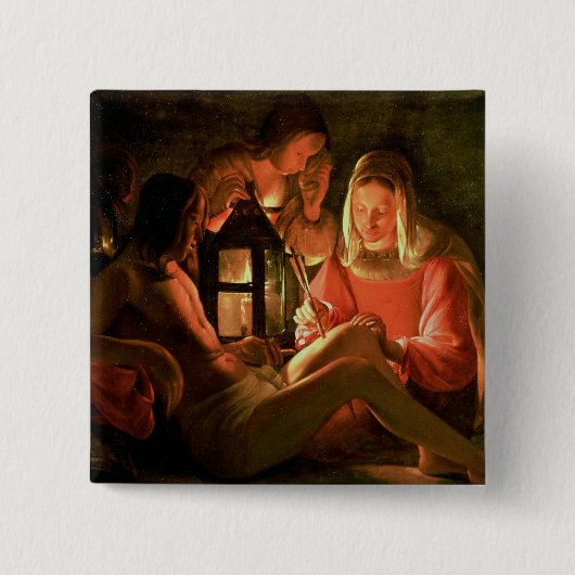 St. Sebastian geneigt von der heiligen Frau (Öl Button (Vorderseite)