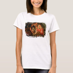 St. Sebastian geneigt von der heiligen Frau (Öl T-Shirt