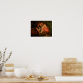 St. Sebastian, gepflegt von der Heiligen Frau (Öl  Poster (Küche)
