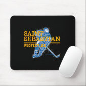 St. Sebastian Hockey Patron Heiliger Sportler Mousepad (Mit Mouse)