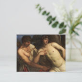 St. Sebastian ist gebunden Postkarte (Stehend Vorderseite)