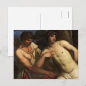 St. Sebastian ist gebunden Postkarte (Vorne/Hinten)