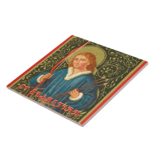 St. Sebastian (PA 01b) Fliese (Seite)