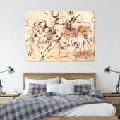 St. Sebastian plejes af kvinderne oder Der Tod des Leinwanddruck (Insitu (Schlafzimmer))