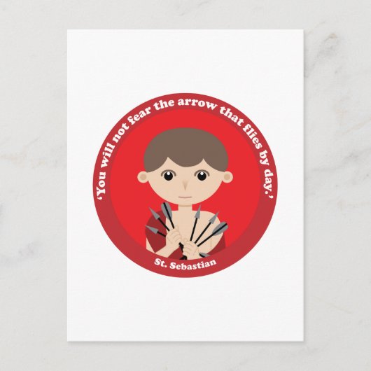 St. Sebastian Postkarte (Vorderseite)
