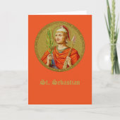 St. Sebastian (SNV24) (RndIm) Blank Greeting Card Karte (Vorderseite)