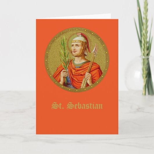 St. Sebastian (SNV24) (RndIm) Blank Greeting Card Karte (Vorderseite)